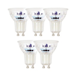 [18125] PACK 5 SPOTERIES BLANC 345LM EQUIVALENCE 50W 36 4000K GU10