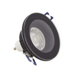 [18146] SPOT GU10 50W 4000K ROND NOIR IP44