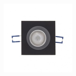 [18152] LOT DE 3 SPOT GU10 50W 4000K CARRE NOIR IP44