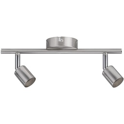 [18157] SPOT CAROLINA MAX2X10W GU10 NICKEL MAT