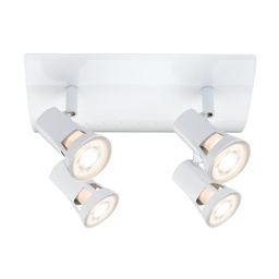 [18168] SPOTS TEJA MAX 4X10W GU10 BLANC METAL