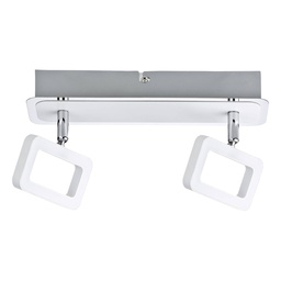 [18170] SPOTS FRAME 2X4,5W BLANC DEPOLI CHROME 230V METAL