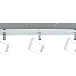 [18171] SPOTS FRAME 3X4,5W BLANC DEPOLI CHROME 230V METAL