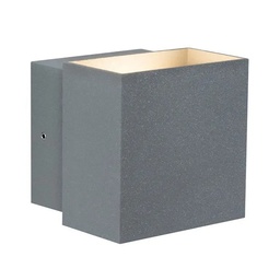 [18208] SPOT CYBO LED 2X3W IP65 100X100 GRIS