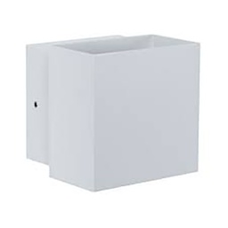 [18209] SPOT CYBO LED 2X3W IP65 100X100 BLANC ALU