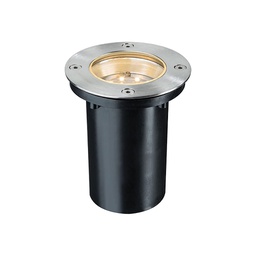 [18210] SPOT SOL ROND LED 1,2W 2700K ACIER METAL