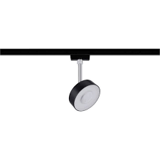 [18233] SPOT URAIL CIRCLE 5W NOIR MAT/CHROME METAL/PLASTIQUE
