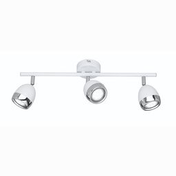 [18301] SPOT REALITY NANTES INCL. 3 X GU10, 3W, 3000K, 250LM W:45CM, H:14,5CM
