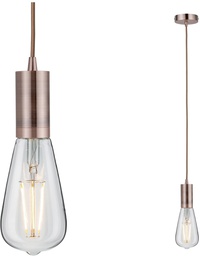 [18523] SUSPENSION HALDIS MAX1X20W E27 CUIVRE METAL