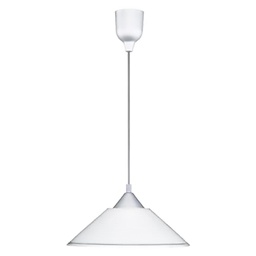 [18562] SUSPENSION TRIO DIEGO BLANC EXCL.1 X E27 MAX.60W H:125CM D:30CM
