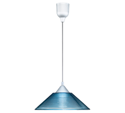 [18563] SUSPENSION TRIO DIEGO BLEU EXCL.1 X E27 MAX.60W H:125CM D:30CM