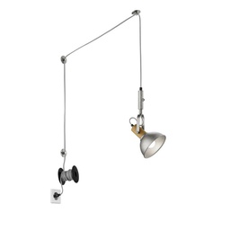 [18649] SUSPENSION TRIO DELIA EXCL. 1 X E14 H: 15CM MAX. 6,0M