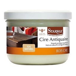 [111426] CIRE ANTIQUAIRE PATE POUR BOIS DE TON NATUREL 375ML
