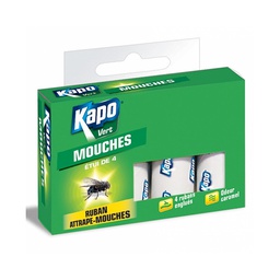 [19174] KAPO VERT RUBAN ATTRAPE MOUCHE X4