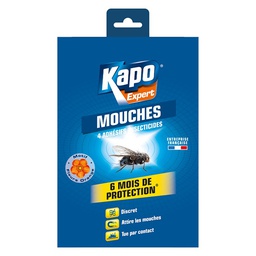 [19175] KAPO EXPERT FLEUR ADHESIF MOUCHE X4