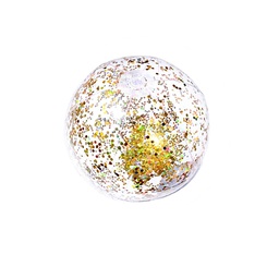[15865] BALLON GONFLABLE A PAILLETTES DOREES 35CM