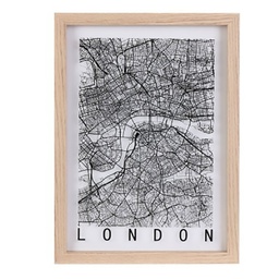 [15894] CADRE DECORATIF LONDRES PARIS NEW-YORK