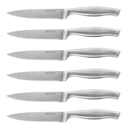 [15898] COUTEAUX A VIANDE PROFESSIONNELS SET DE 6 PIECES"