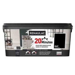 [110356] RENAULAC 20MN MURS ET BOISERIES MAT NOIR INTENSE 2,5L
