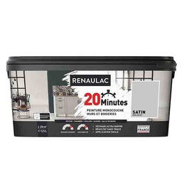 [110406] RENAULAC 20MN MURS ET BOISERIES SATINE GRIS GALET 2,5L