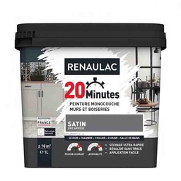 [110409] RENAULAC 20MN MURS ET BOISERIES SATINE GRIS ARDOISE 1L
