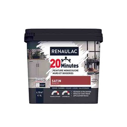 [110419] RENAULAC 20MN MURS ET BOISERIES SATINE ROUGE 70S 1L