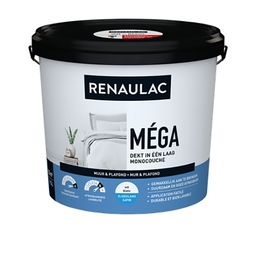 [110432] PEINTURE MUR-PLAFOND INTERIEUR MEGA BLANC SATINE 2,5LITRES RENAULAC