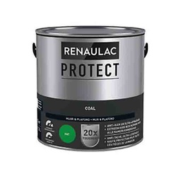 [110683] PEINTURE A L EAU INTERIEUR RENAULAC PROTECT MAT COAL 2,5L