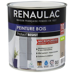[110813] RENAULAC Peinture Bois beige mastic satine - 0,5L