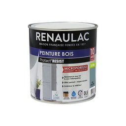 [110816] RENAULAC Peinture Bois gris mercure satine - 0,5L