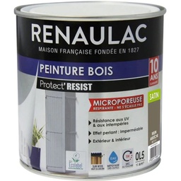[110819] RENAULAC Peinture Bois brun ardeche satine - 0,5L