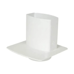 [312053] PIED DE CHUTE UNIVERSEL TUBE 90X56 BLANC EG