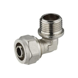 [312148] RACCORD COUDE FILETE MALE ET MULTICOUCHE A COMPRESSION D16-3/4"