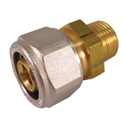 [312158] RACCORD DROIT TARAUDE MALE MULTICOUCHE A COMPRESSION D16-1/2"