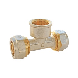 [312181] RACCORD TE TARAUDE FEMELLE ET MULTICOUCHE A COMPRESSION D20-3/4"