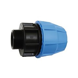 [312225] MANCHON PEHD MIXTE FILETE RACCORD MALE D50-1 1/2