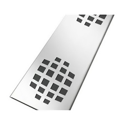 [315550] GRILLE INOX POUR SICAN40 MOTIF MONDES 345 MM