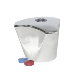 [312670] CROISILLON TRICORNE ABS CHROME BROCHABLE