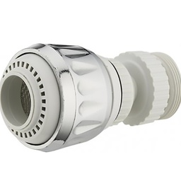 [312703] DOUCHETTE A ROTULE 2 JETS F 22X100 + ADAPTATEUR DM 22/24X100 COQUE 1 PIECE