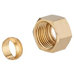 [312707] ECROU FEMELLE ET OLIVE BICONE F 1/2 D12 LIEN 1PIECE