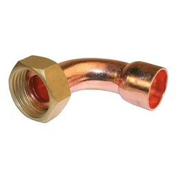 [312719] RACCORD COUDE FC ECROU PRISONNIER F3/4 - D22 LIEN 1PIECE