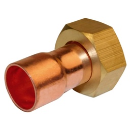 [312726] RACCORD DROIT FC ECROU PRISONNIER F3/8-D10 LIEN 1PIECE