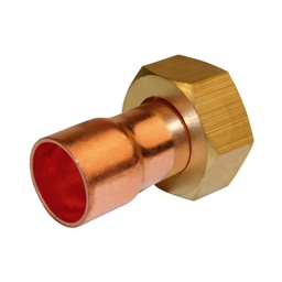 [312734] RACCORD DROIT FC ECROU PRISONNIER F3/4 - D18 LIEN 1PIECE