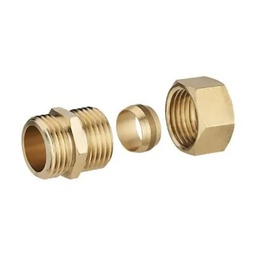 [312865] RACCORD DROIT BICONE F 1/2 - D14 LIEN 1PIECE
