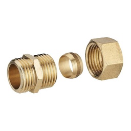 [312868] RACCORD DROIT BICONE F 3/4 - D16 LIEN 1PIECE