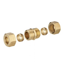 [312869] RACCORD DROIT BICONE EGAL D10 LIEN 1PIECE