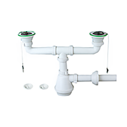 [312985] SIPHON DOUBLE EVIER D40MM (1-1/2 )