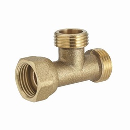 [312994] TE DOUBLE MALE 3/8 - FEMELLE 3/8 ECROU LIBRE