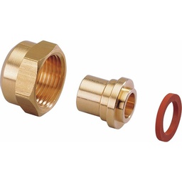 [313933] RACC. 2 PIECES+JOINTS BUTANE PROPANE DIAMETRE 14 - ECROU 20/150
