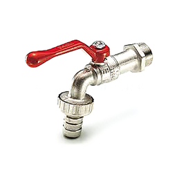 [315850] ROBINET D ARROSAGE 1/4 DE TOUR, 3/4-MANETTE ROUGE EN ALU